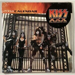 KISS 30th Anniversary Tour Calendar 2004 (SEALED) • Paul, Gene, Ace, Peter